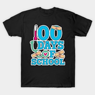 Hap100th Day Of School For Nurses T-Shirt